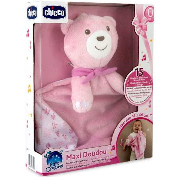 Фото - Погремушка Chicco Maxi Doudou розовый (12159.10)