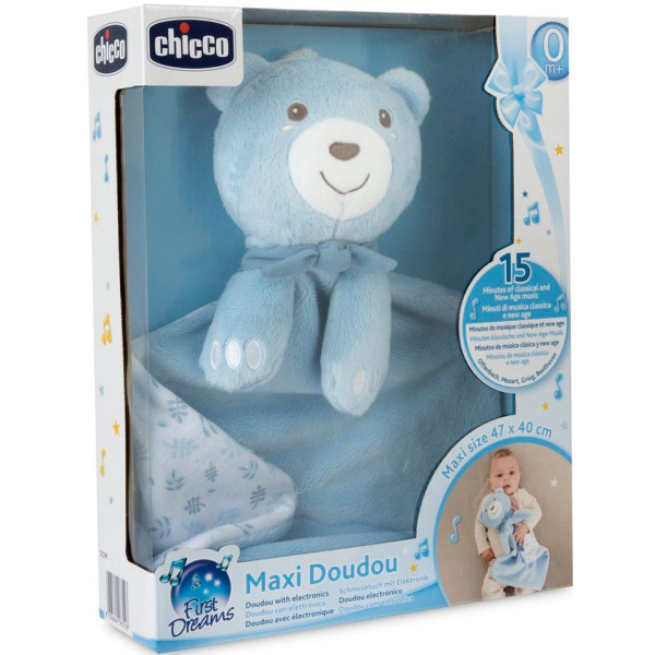Фото - Погремушка Chicco Maxi Doudou голубой (12159.20)