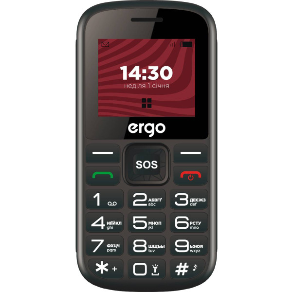 Фото - Мобильный телефон Ergo R202 Dual Sim Black