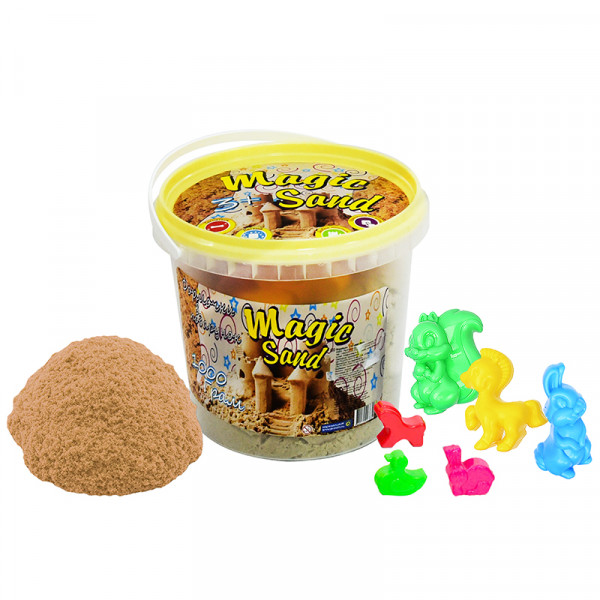 Фото - Кинетический песок Strateg Magic Sand Классический в ведре 1 кг (372-1)
