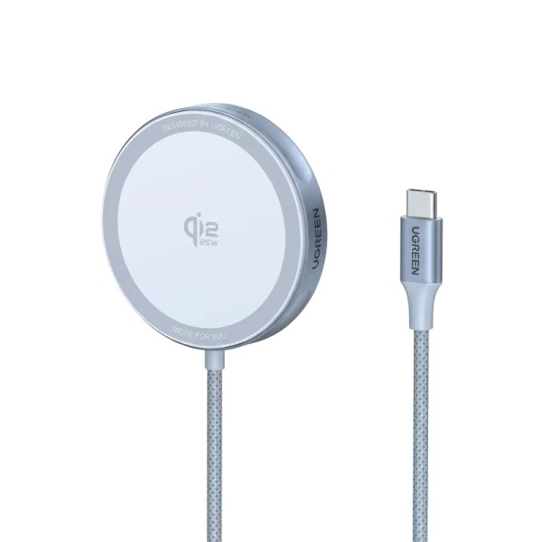 Фото - Беспроводное зарядное устройство UGREEN W753 25W Magnetic Wireless Charger Starlight Blue (55959)