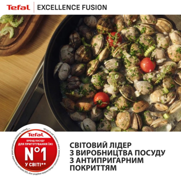 Фото - Сковорода ВОК Tefal G3381902 Excellence Fusion 28 см