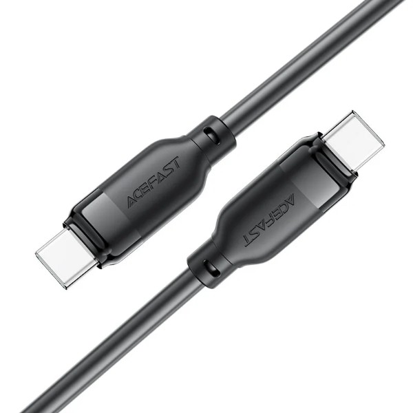 Фото - Кабель AceFast C16-03, Type-C to Type-C, 60W, 1.2m Black (6974316283805)