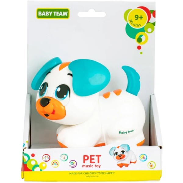 Фото - Интерактивная игрушка Baby Team Домашний любимец (8658_песик білий)