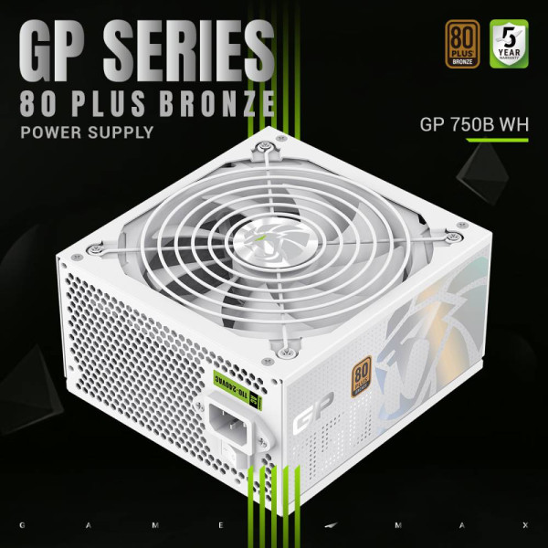 Фото - Блок живлення для ПК Gamemax GP 750B WH