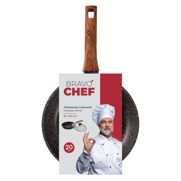 Фото - Сковорода универсальная BRAVO CHEF 20 см (BC-1102-20 L)