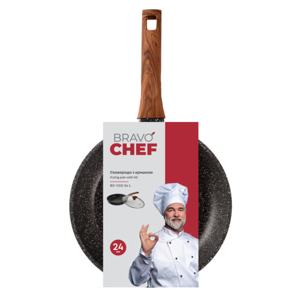 Фото - Сковорода універсальна BRAVO CHEF 24 см (BC-1102-24 L)