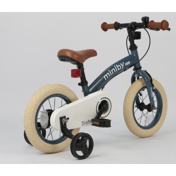 Фото - Двоколісний велосипед Qplay Miniby 3в1/12" Grey-Blue (CB02MiniBy12Grey-Blue)