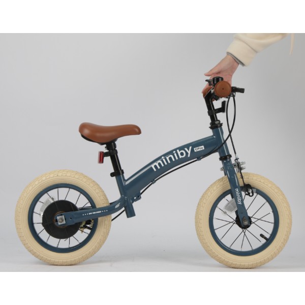 Фото - Двоколісний велосипед Qplay Miniby 3в1/12" Grey-Blue (CB02MiniBy12Grey-Blue)