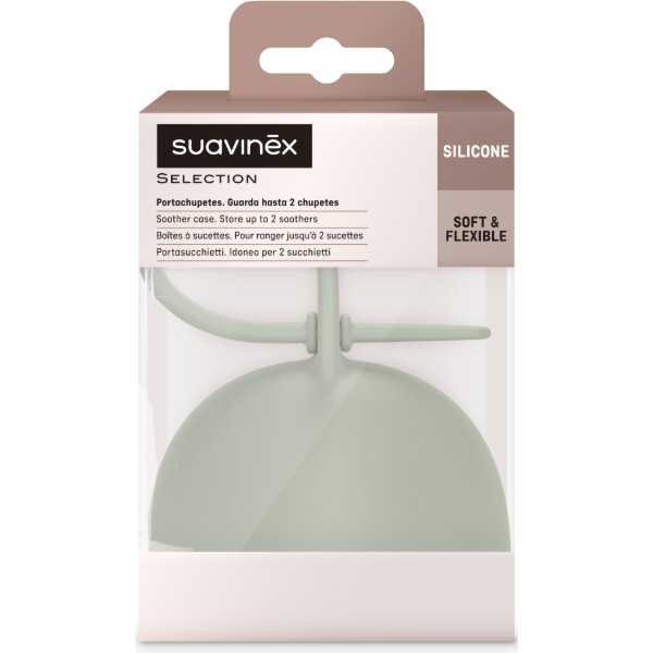 Фото - Контейнер для зберігання пустушок Suavinex Colour Essence Зелений (401536)