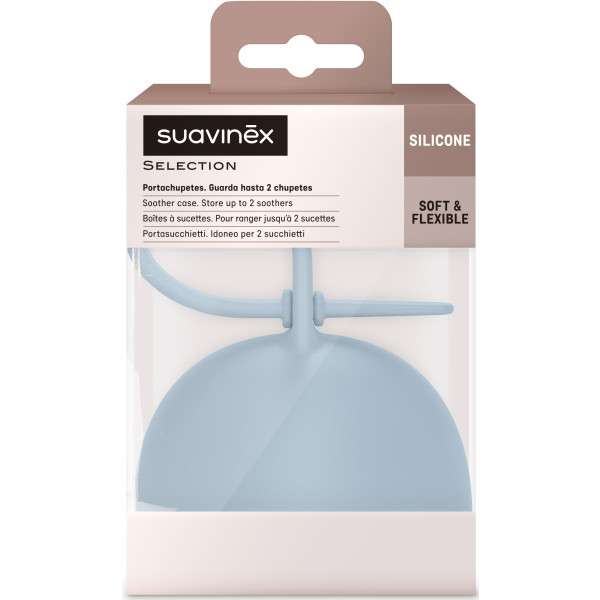 Фото - Контейнер для зберігання пустушок Suavinex Colour Essence Блакитний (401537)