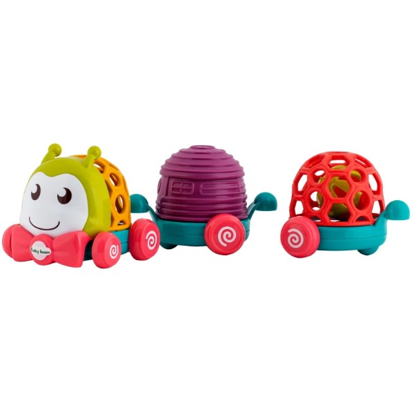 Фото - Интерактивная игрушка Baby Team Забавные вагончики (8672_гусінь)