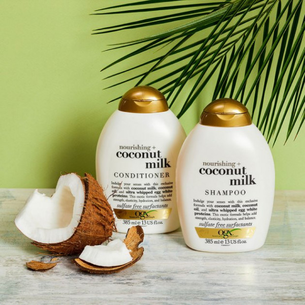 Фото - Бальзам для волосся OGX Coconut Milk Поживний з кокосовим молоком 385 мл (0022796970060)