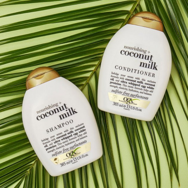 Фото - Бальзам для волосся OGX Coconut Milk Поживний з кокосовим молоком 385 мл (0022796970060)