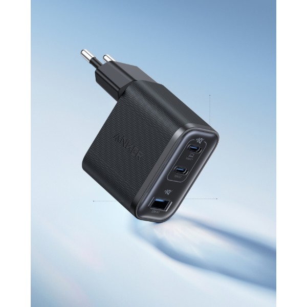 Фото - Сетевое зарядное устройство Anker Charger 70W 2xUSB-C PD & 1xUSB-A Black (A121AL11)