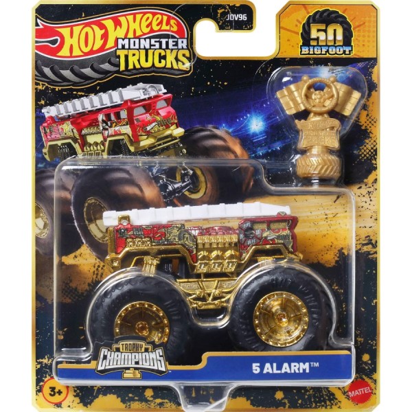 Фото - Монстртракі Hot Wheels з кубком серії "Бігфут – чемпіон" Monster Trucks (в ас.) (JDV96)