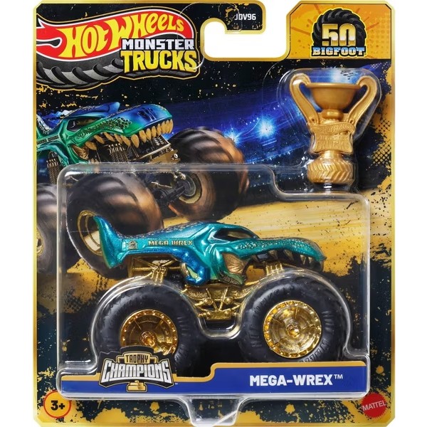 Фото - Монстртракі Hot Wheels з кубком серії "Бігфут – чемпіон" Monster Trucks (в ас.) (JDV96)