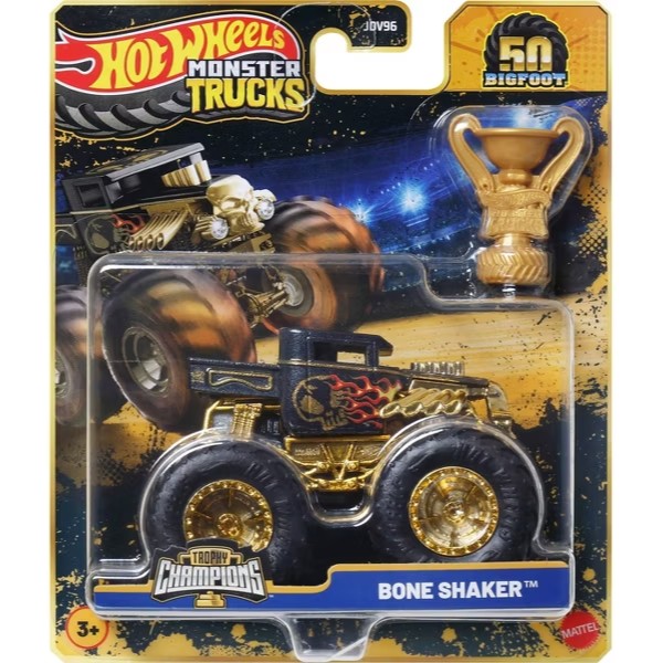 Фото - Монстртракі Hot Wheels з кубком серії "Бігфут – чемпіон" Monster Trucks (в ас.) (JDV96)