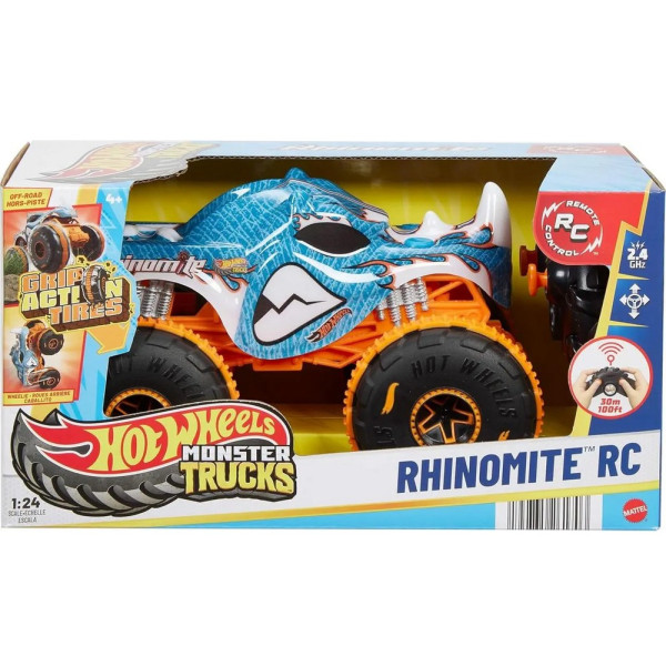 Фото - Радиоуправляемая машинка Hot Wheels «RHINOMITE™» Monster Trucks (JBK11)