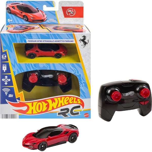 Фото - Радіокерована машинка Hot Wheels «Ferrari SF90 Stradale Assetto Fiorano» (JGD09)