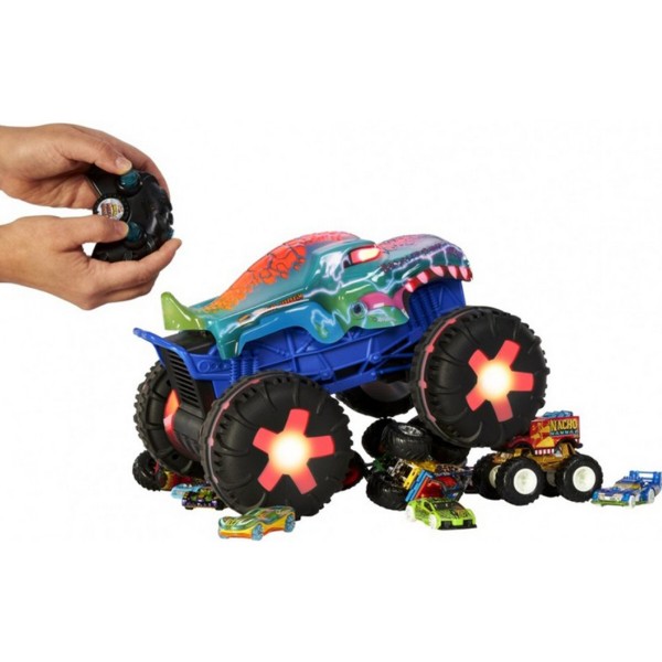 Фото - Радіокерована машинка Hot Wheels «Мега Рекс» Monster Trucks (JBD90)