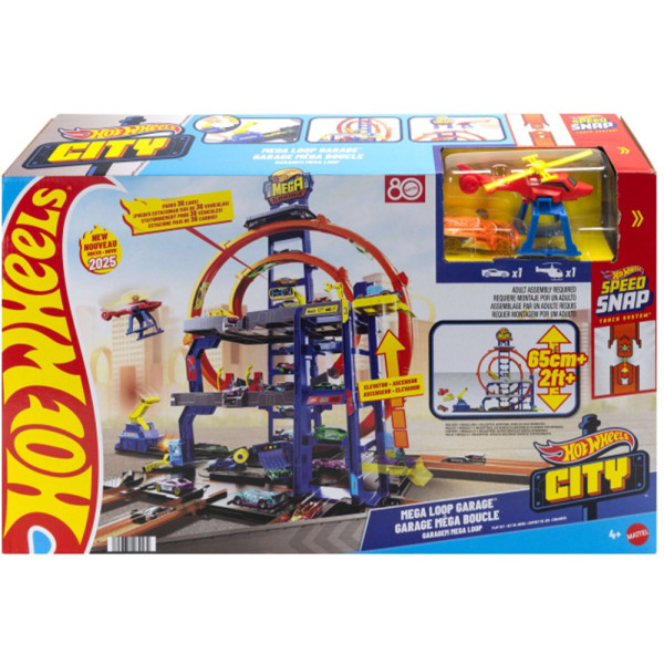 Фото - Ігровий набір Hot Wheels "Гараж з мега петлею" (JBM74)