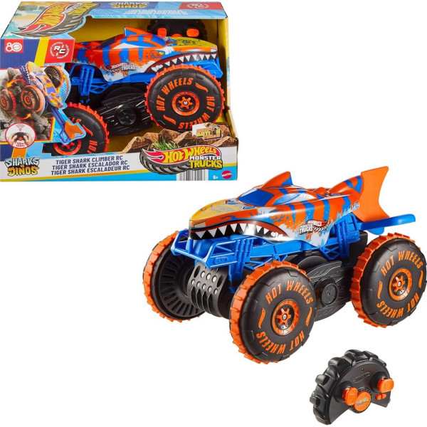 Фото - Радиоуправляемая машинка Hot Wheels «TIGER SHARK CLIMBER» Monster Trucks (JFR39)