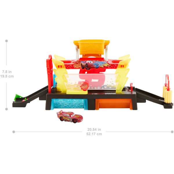 Фото - Игровой набор Тачки Cars «Автомойка с МакКуином» серии «Меняет цвет» (JBM70)