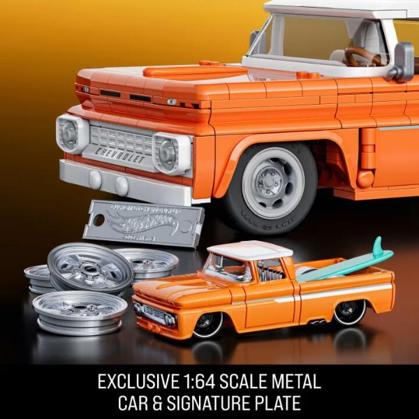Фото - Коллекционная машинка-конструктор Mattel Brick Shop Chevy серии Elite (JFT20)