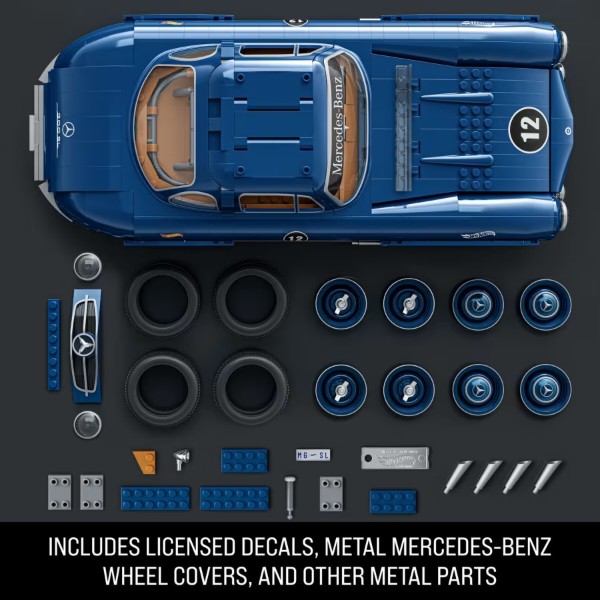 Фото - Колекційна машинка-конструктор Mattel Brick Shop "Mercedez-Benz 300 SL" (HWW25)