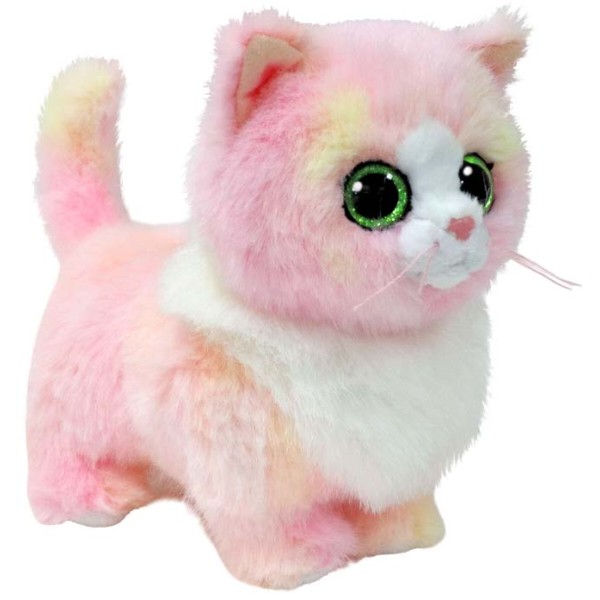 Фото - М'яка іграшка глазастик TY Beanie Babies Рожева кішка Леді 15 см (37409)