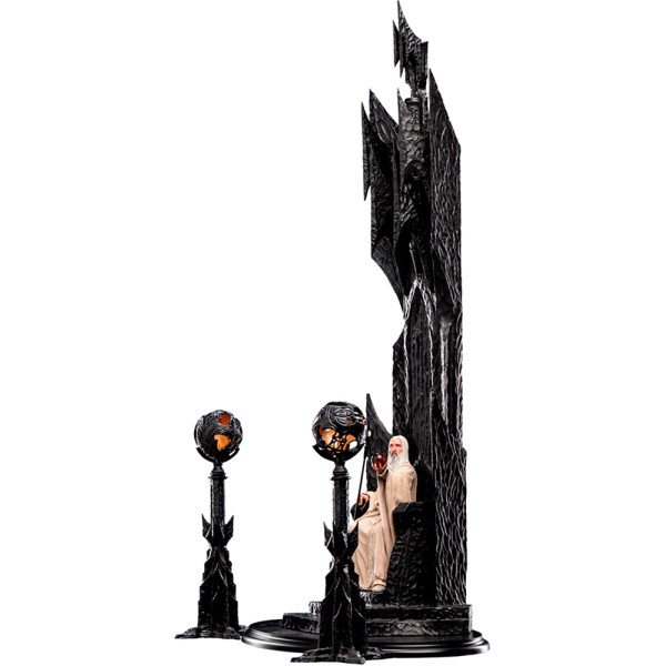 Фото - Коллекционная фигурка Weta Workshop LORD OF THE RINGS Saruman the White on Throne Statue 1/6 scale (860103269)