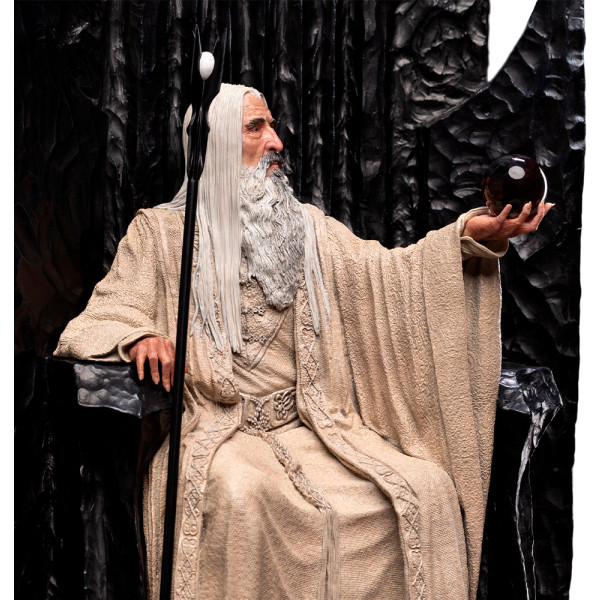 Фото - Коллекционная фигурка Weta Workshop LORD OF THE RINGS Saruman the White on Throne Statue 1/6 scale (860103269)