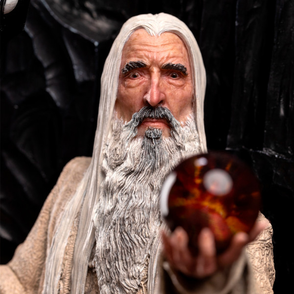 Фото - Коллекционная фигурка Weta Workshop LORD OF THE RINGS Saruman the White on Throne Statue 1/6 scale (860103269)