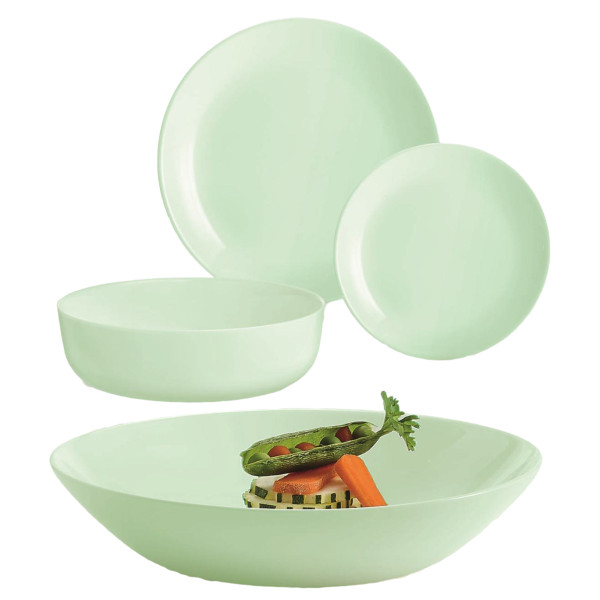 Фото - Столовий сервіз Luminarc DIWALI PARADISE GREEN 19 пр. (V6218)