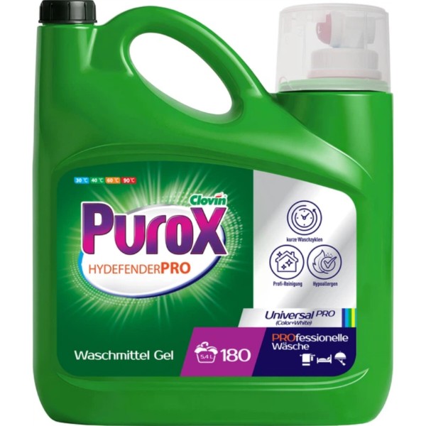 Фото - Гель для прання Purox Hydefender Pro Universal , 5,4л