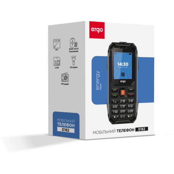 Фото - Мобильный телефон Ergo E182 Dual Sim Black