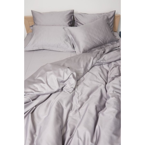 Фото - Комплект постільної білизни Moon&Star 160х220х2 нав. 2х70х70 Smoke Satin Premium (MS-820000452)
