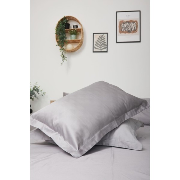 Фото - Комплект постільної білизни Moon&Star 160х220х2 нав. 2х70х70 Smoke Satin Premium (MS-820000452)