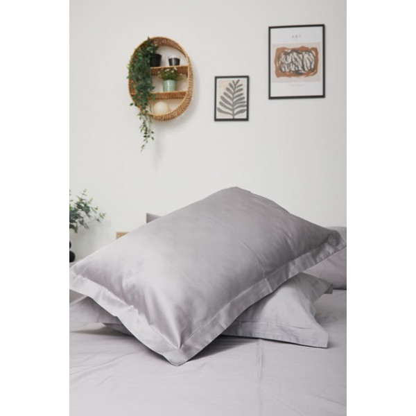 Фото - Комплект постільної білизни Moon&Star 160х220х2 нав. 4х50х70 Smoke Satin Premium (MS-820000453)