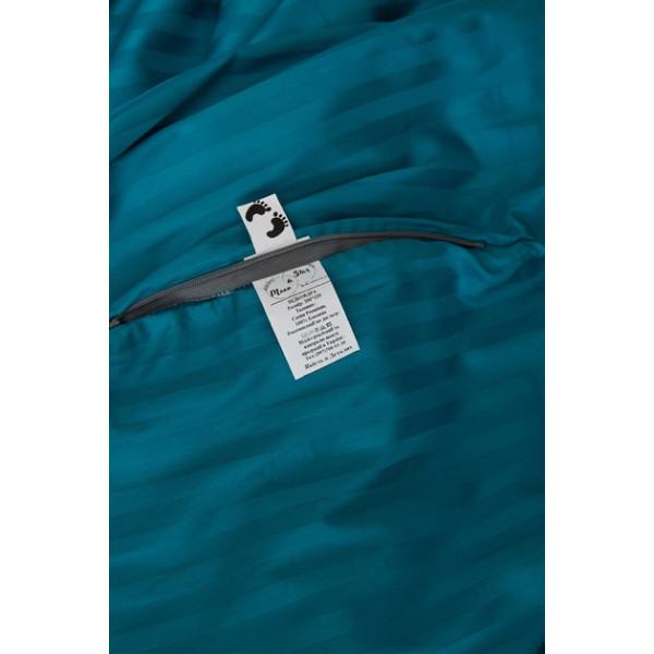 Фото - Комплект постільної білизни Moon&Star 160х220х2 нав. 2х70х70 Turkish Blue Satin Stripe (MS-820000662)