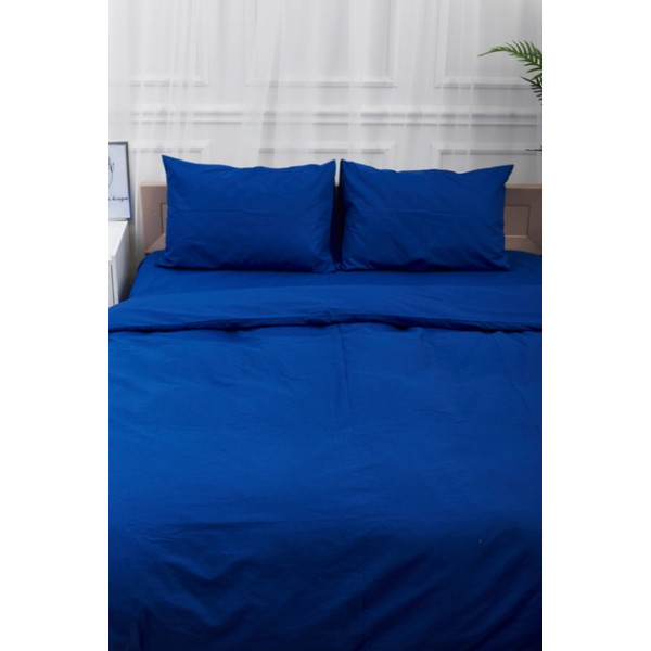 Фото - Комплект постільної білизни Moon&Star 160х220х2 нав. 4х50х70 Blue Бязь Gold Люкс (MS-820000833)