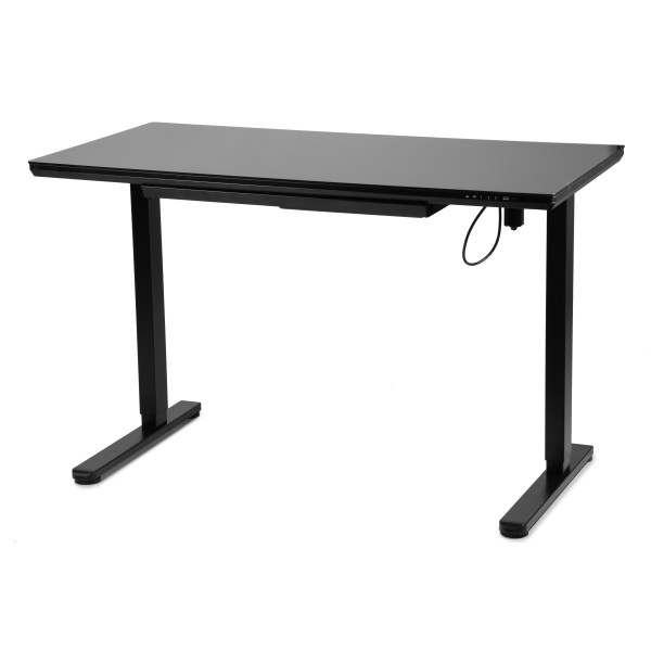 Фото - Стіл з електрорегулюванням висоти Barsky StandUp Black glass (BST-11new)