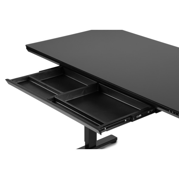 Фото - Стіл з електрорегулюванням висоти Barsky StandUp Black glass (BST-11new)