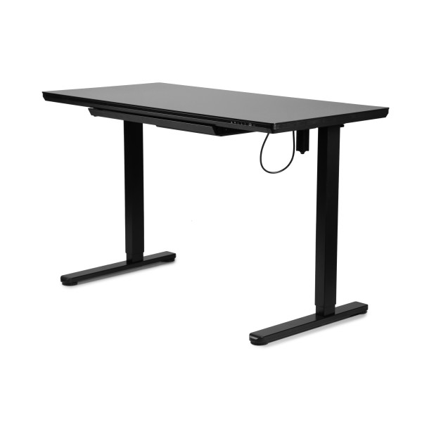 Фото - Стіл з електрорегулюванням висоти Barsky StandUp Black glass (BST-11new)