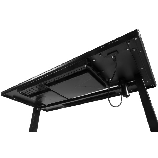 Фото - Стіл з електрорегулюванням висоти Barsky StandUp Black glass (BST-11new)