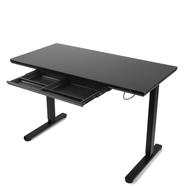 Фото - Стіл з електрорегулюванням висоти Barsky StandUp Black glass (BST-11new)