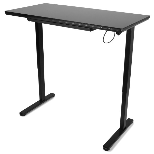 Фото - Стіл з електрорегулюванням висоти Barsky StandUp Black glass (BST-11new)