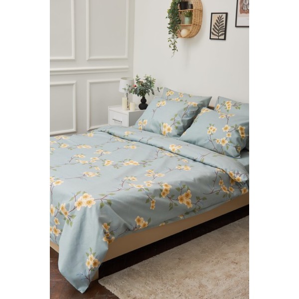 Фото - Комплект постільної білизни Moon&Star 160х220х2 нав. 4х50х70 Spring Flower Мікросатин Premium (MS-820001421)