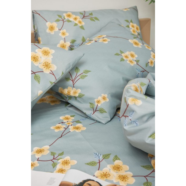 Фото - Комплект постельного белья Moon&Star 160х220х2 нав. 2х50х70 Spring Flower Микросатин Premium (MS-820001419)